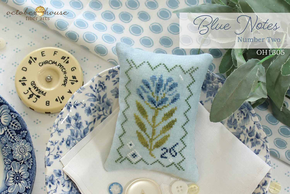 Blue Notes Number Two - October House Fiber Arts - Preorder - BeStitchMe