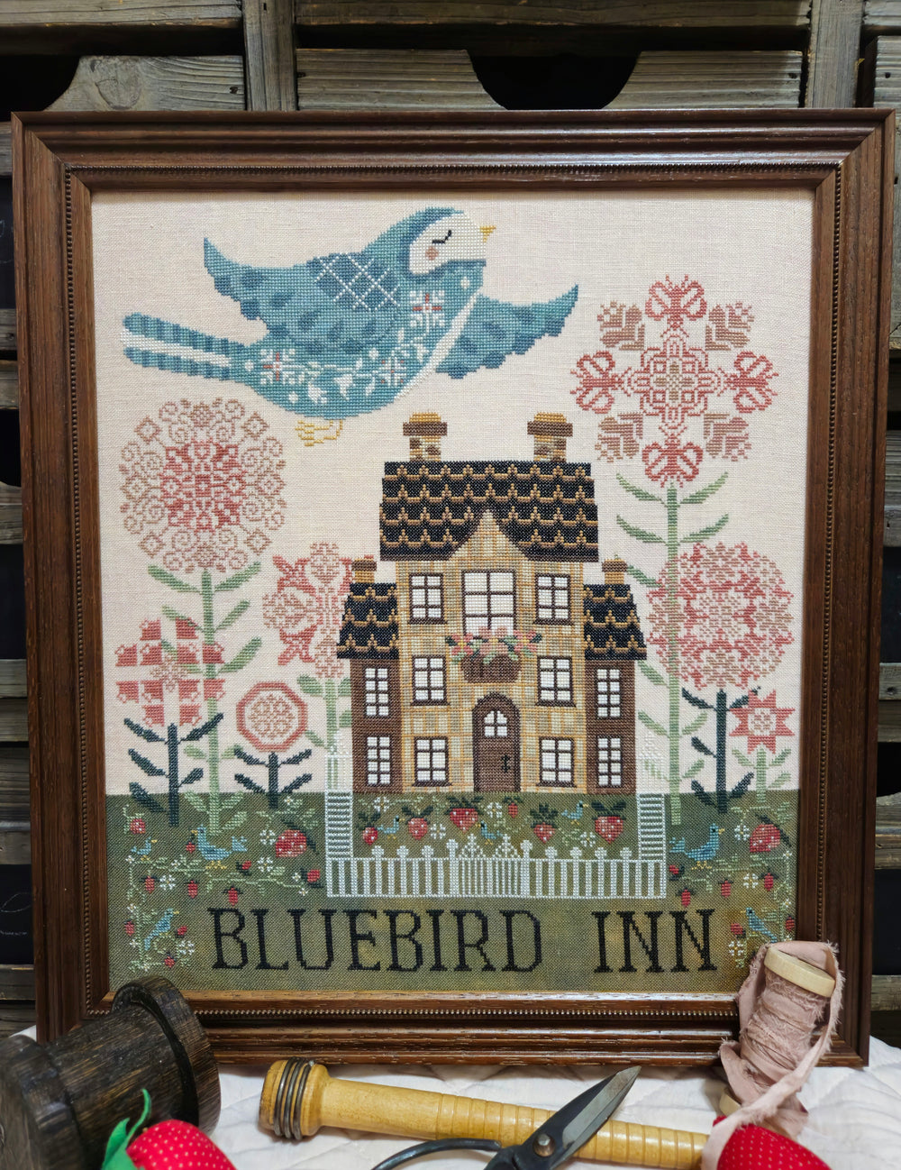 Bluebird Inn - Quaint Rose Needlearts - Preorder - BeStitchMe