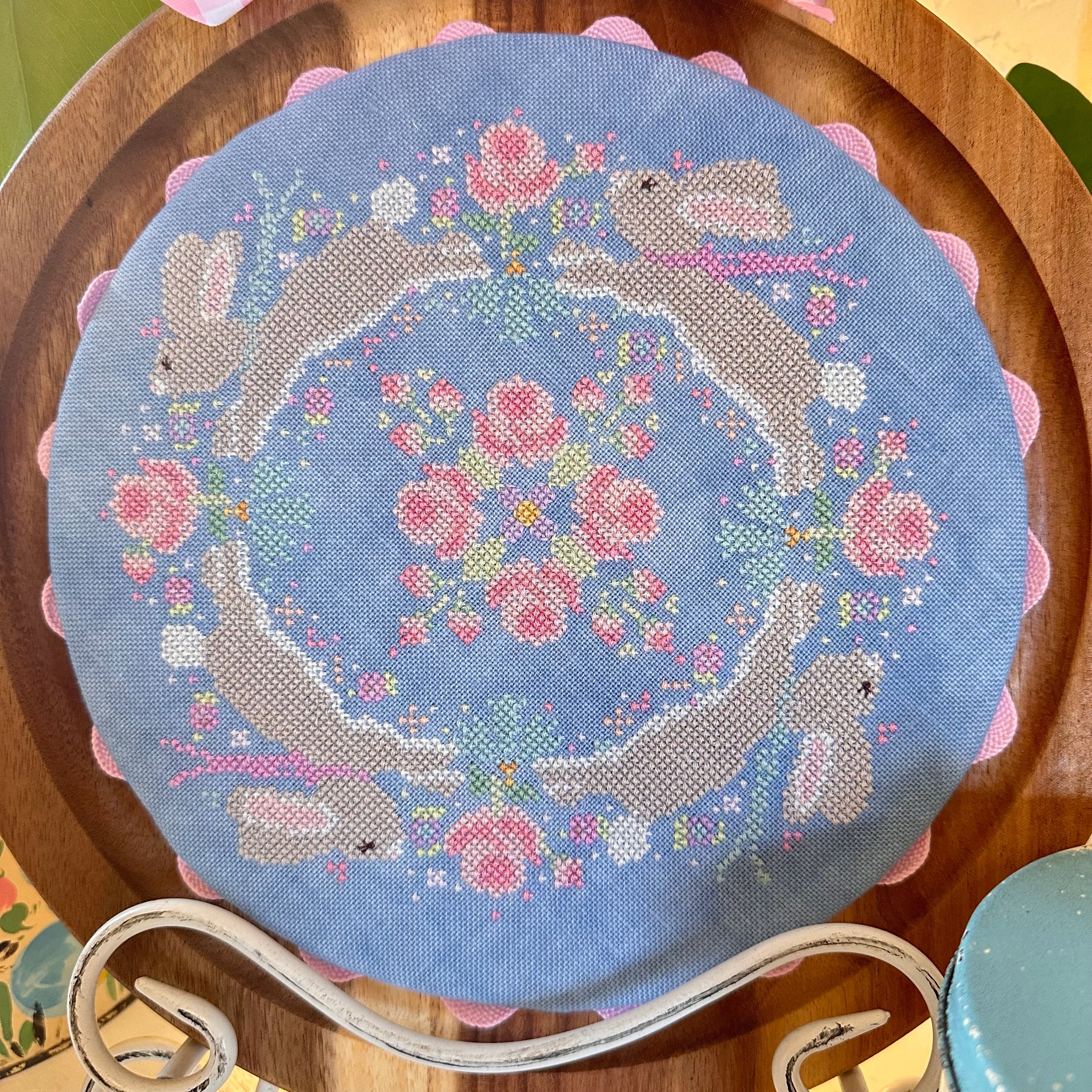 Bunnies Round the Rosy - Luhu Stitches - Preorder - BeStitchMe