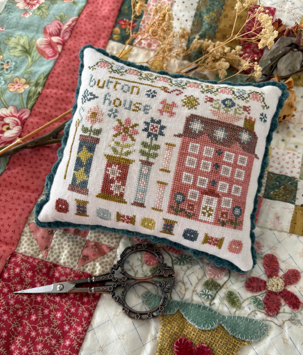 Button House by Pansy Patch Quilts and Stitchery