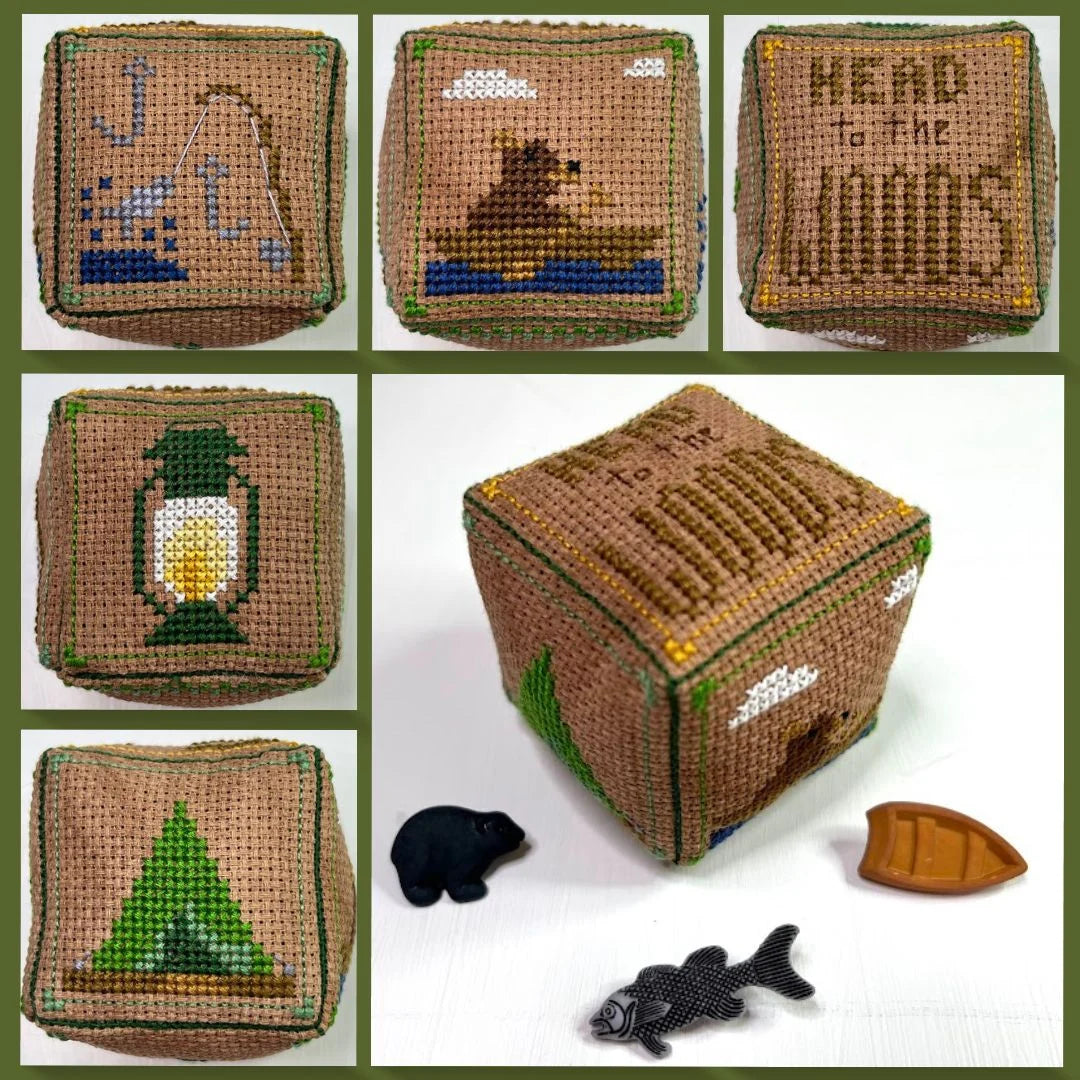 Camping II Small Cube Series by Ladybug Stitches - Preorder