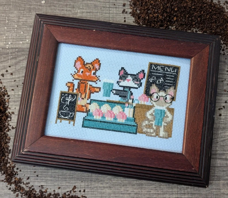 Cat Cafe by The Cozy DH Stitchery - Preorder