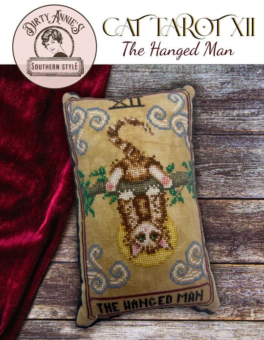 Cat Tarot XII The Hanged Man by Dirty Annie's Southern Style