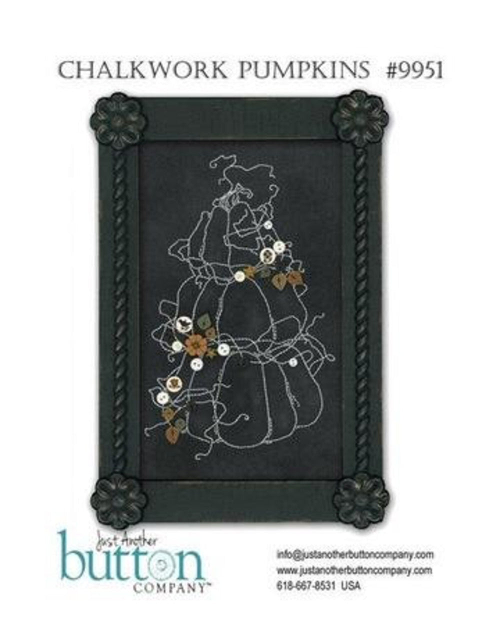 Chalkwork Pumpkins by Just Another Button Company