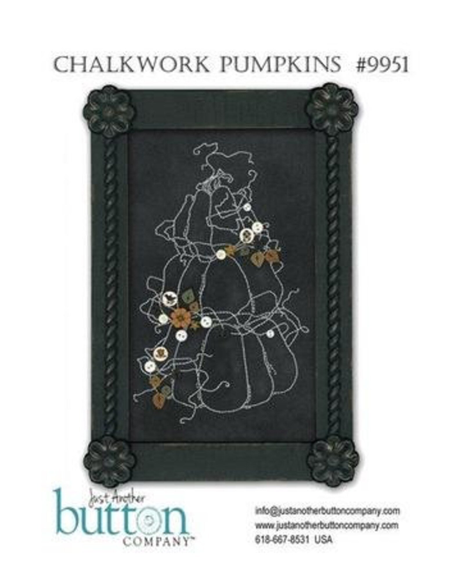 Chalkwork Pumpkins by Just Another Button Company