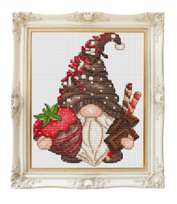 Chocolate Strawberry Gnome by Les Petites Croix