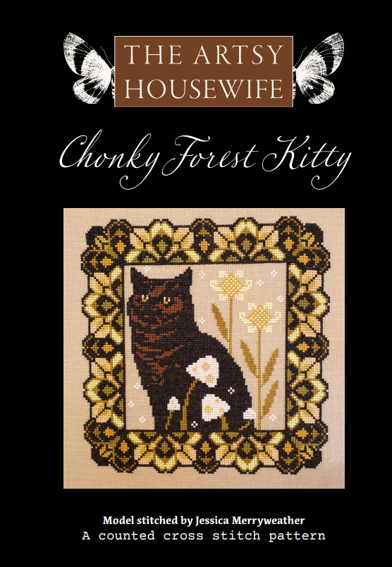 Chonky Forest Kitty - The Artsy Housewife - Preorder - BeStitchMe
