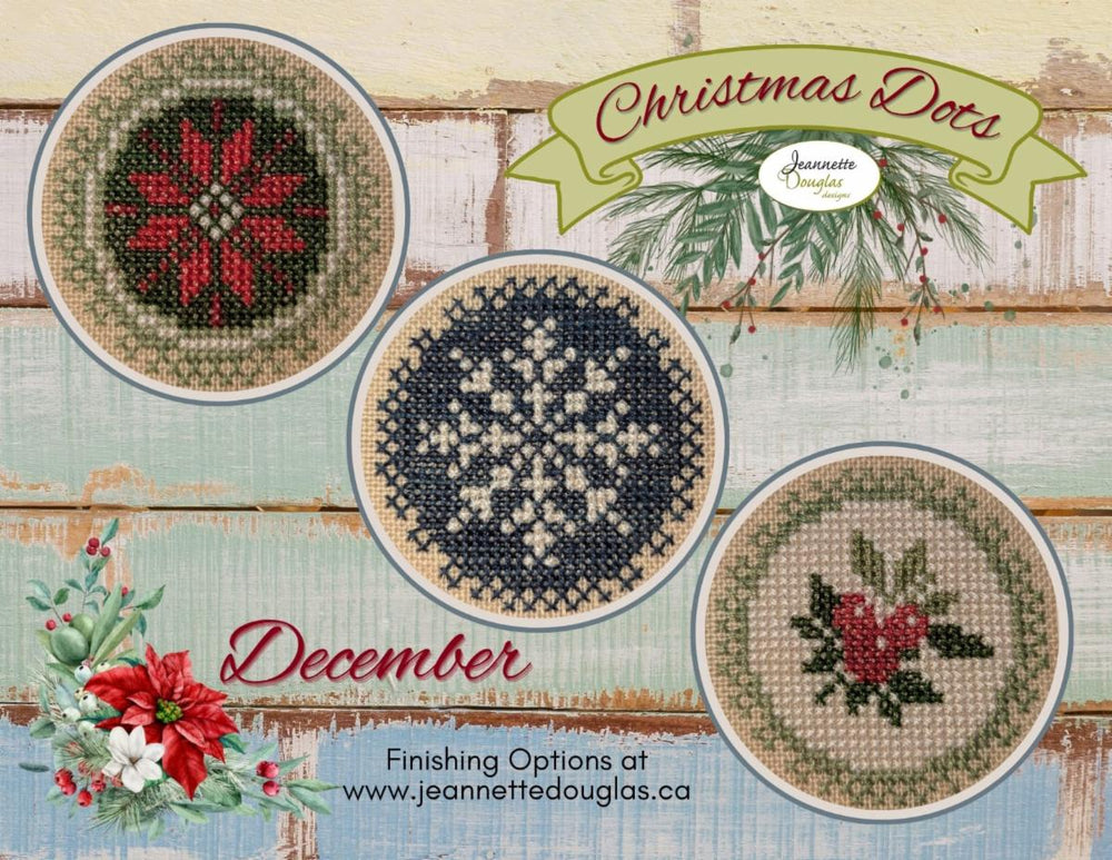 Christmas Dots December by Jeannette Douglas Designs