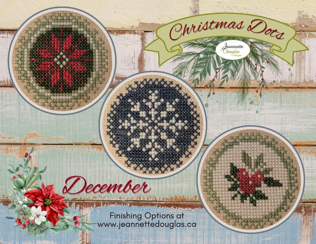 Christmas Dots December by Jeannette Douglas Designs