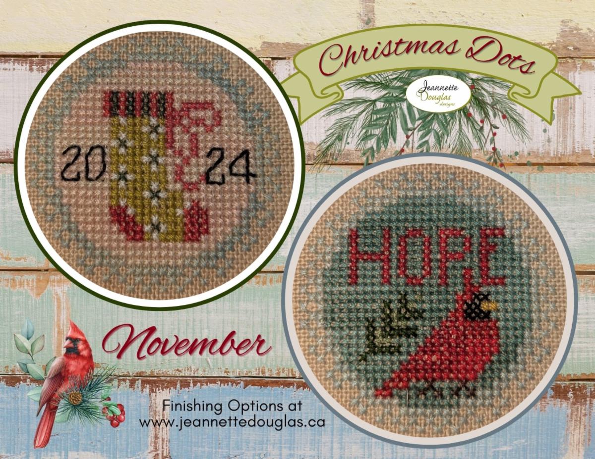 Christmas Dots November by Jeannette Douglas Designs