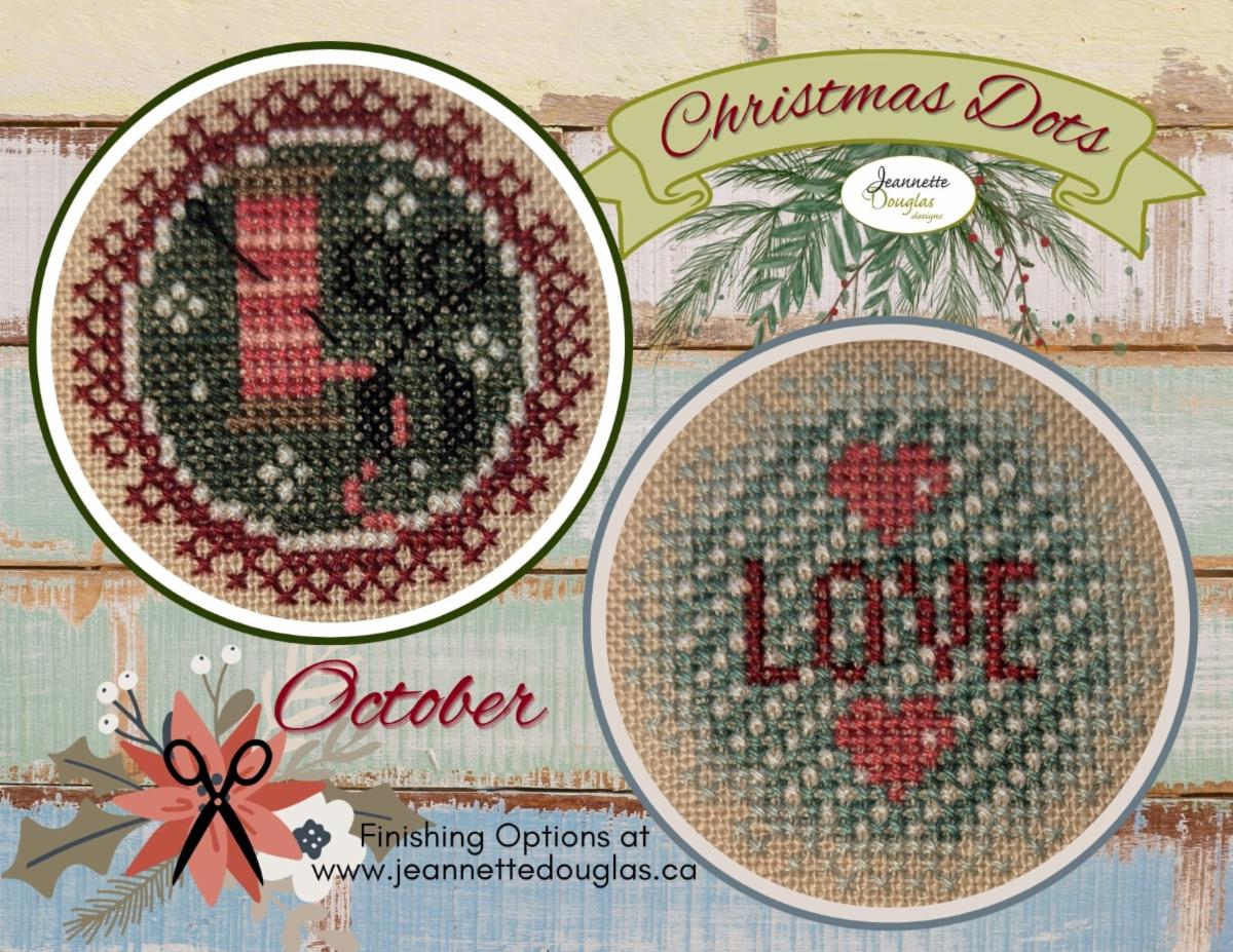 Christmas Dots October by Jeannette Douglas Designs