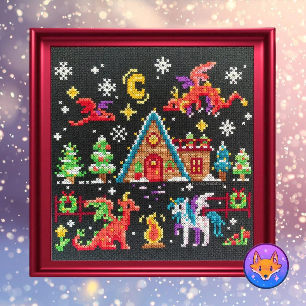 Christmas Dragons by Flossy Fox Shop