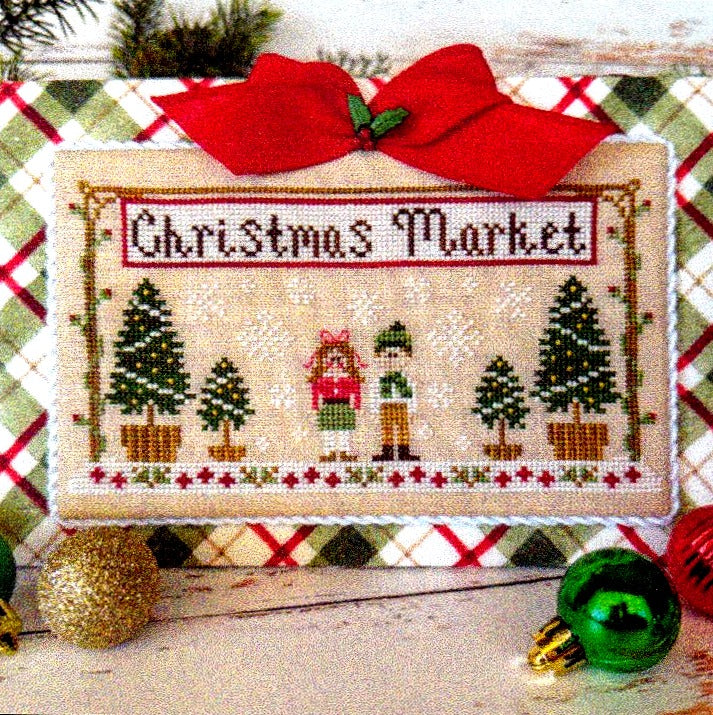 Christmas Market Banner by Country Cottage Needleworks