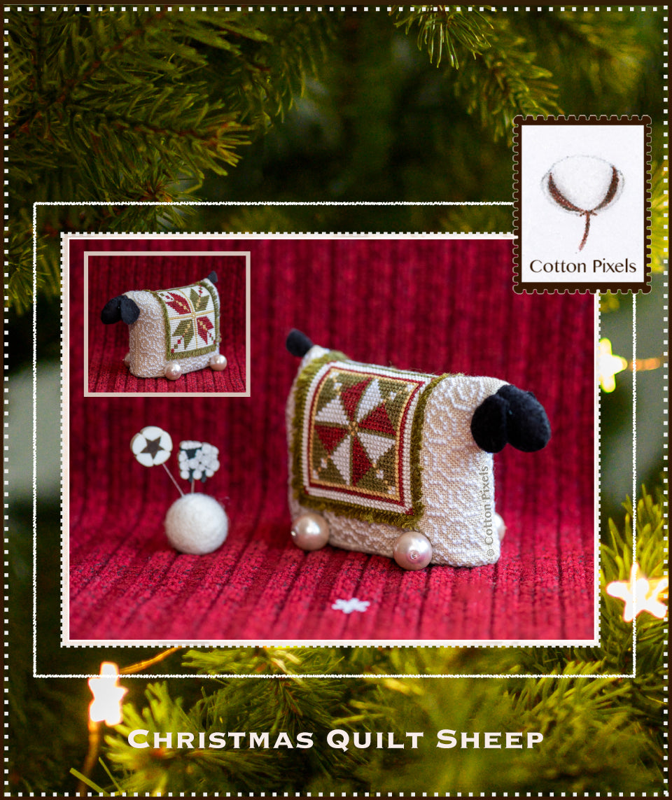 Christmas Quilt Sheep by Cotton Pixels