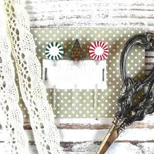 Peppermint Christmas Pin Set by Puntini Puntini