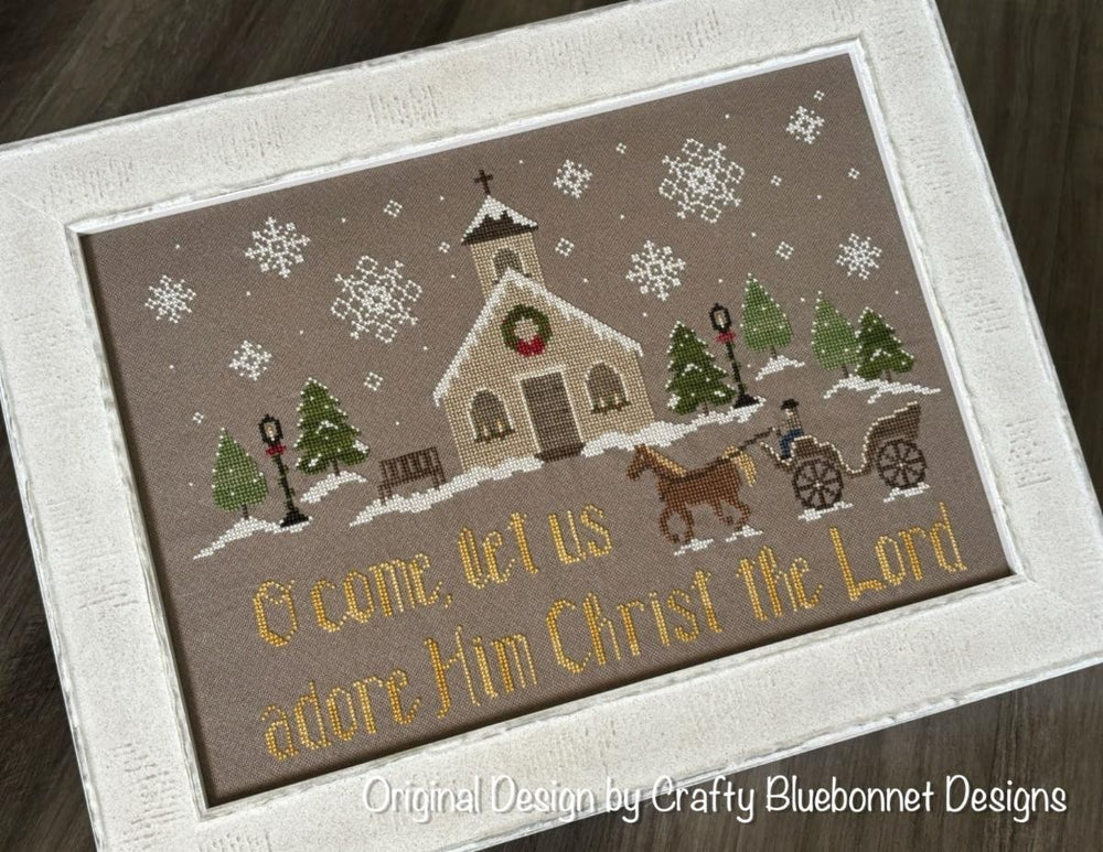 Christmas Village Church by Crafty Bluebonnet