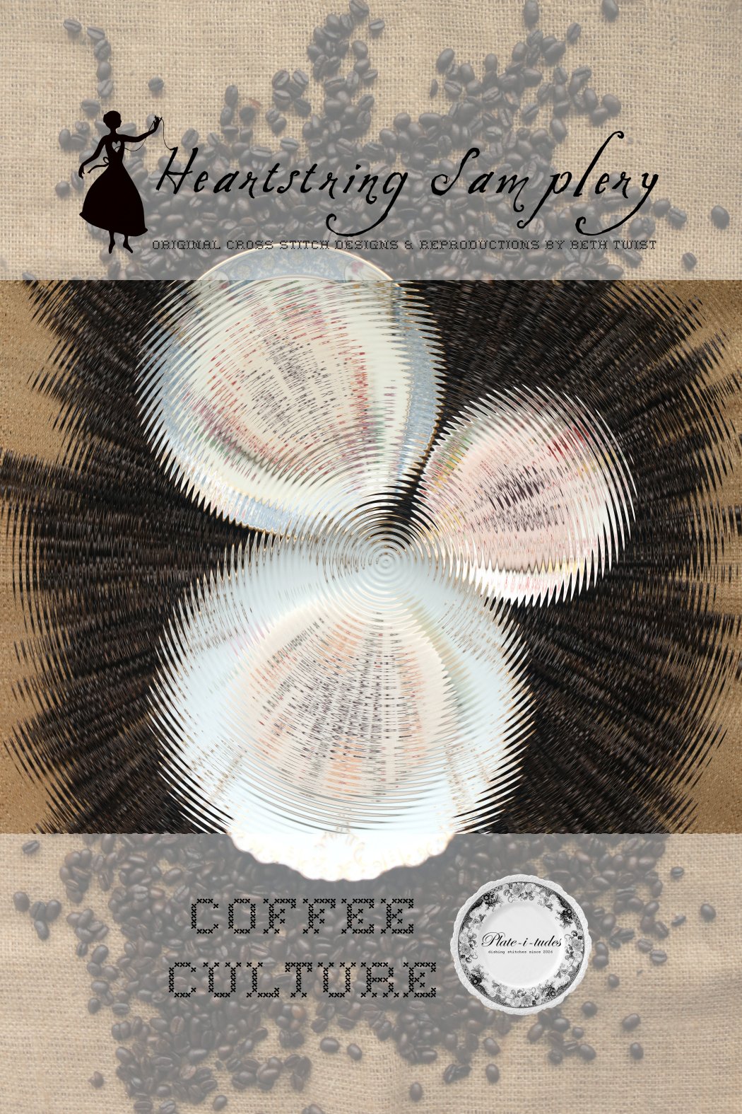 Coffee Culture - Heartstring Samplery - Preorder - BeStitchMe
