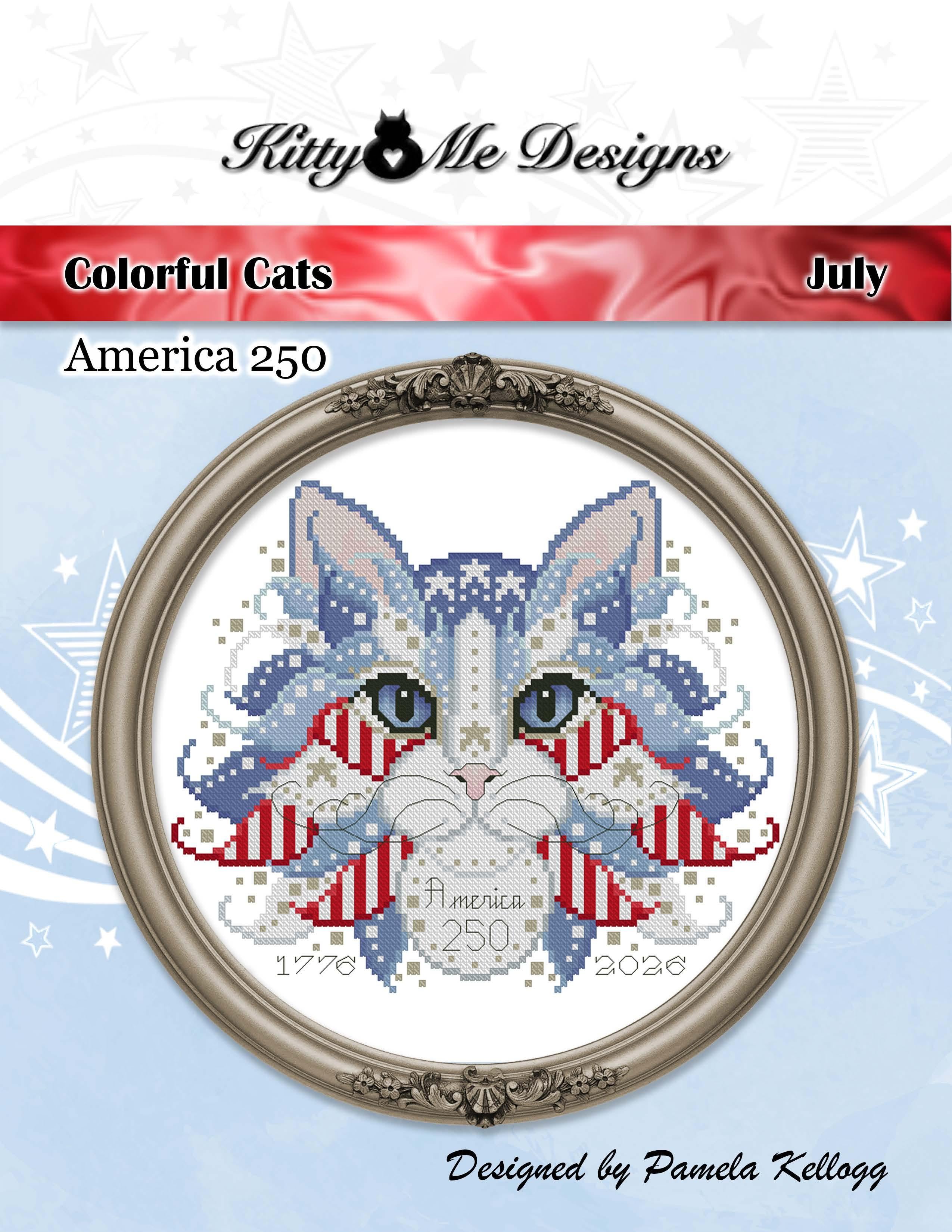 Colorful Cats: July by Kitty and Me Designs
