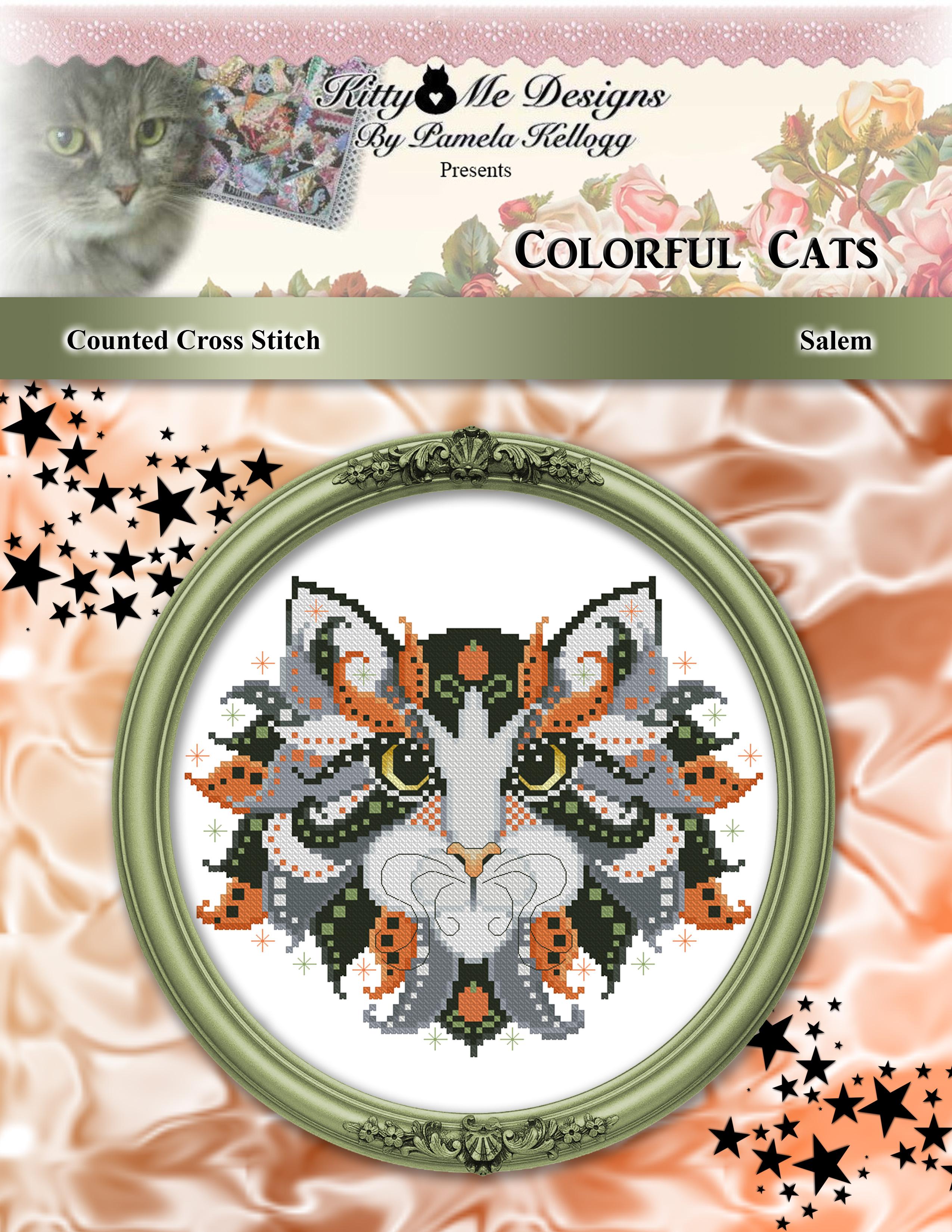 Colorful Cats: Salem by Kitty and Me Designs