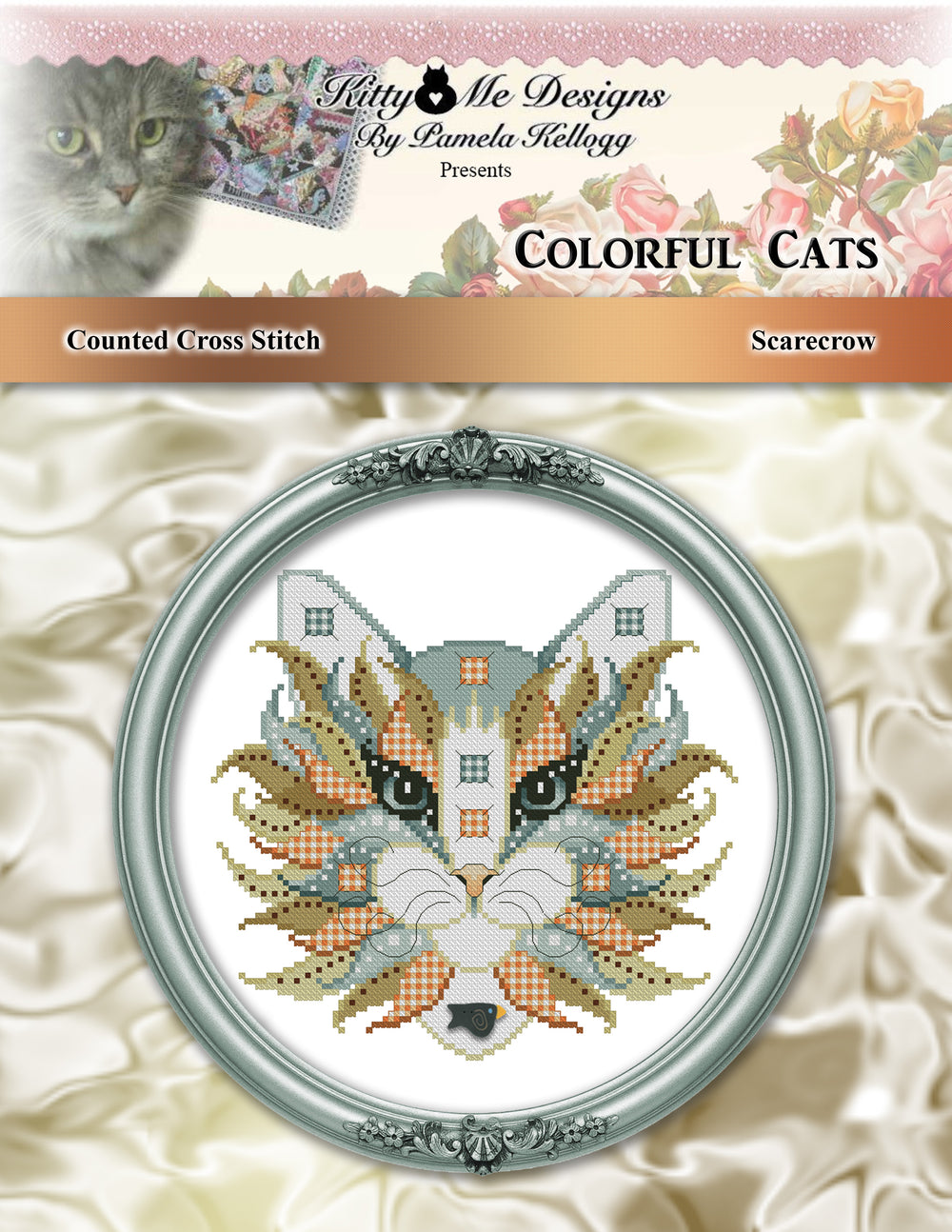 Colorful Cats: Scarecrow by Kitty and Me Designs