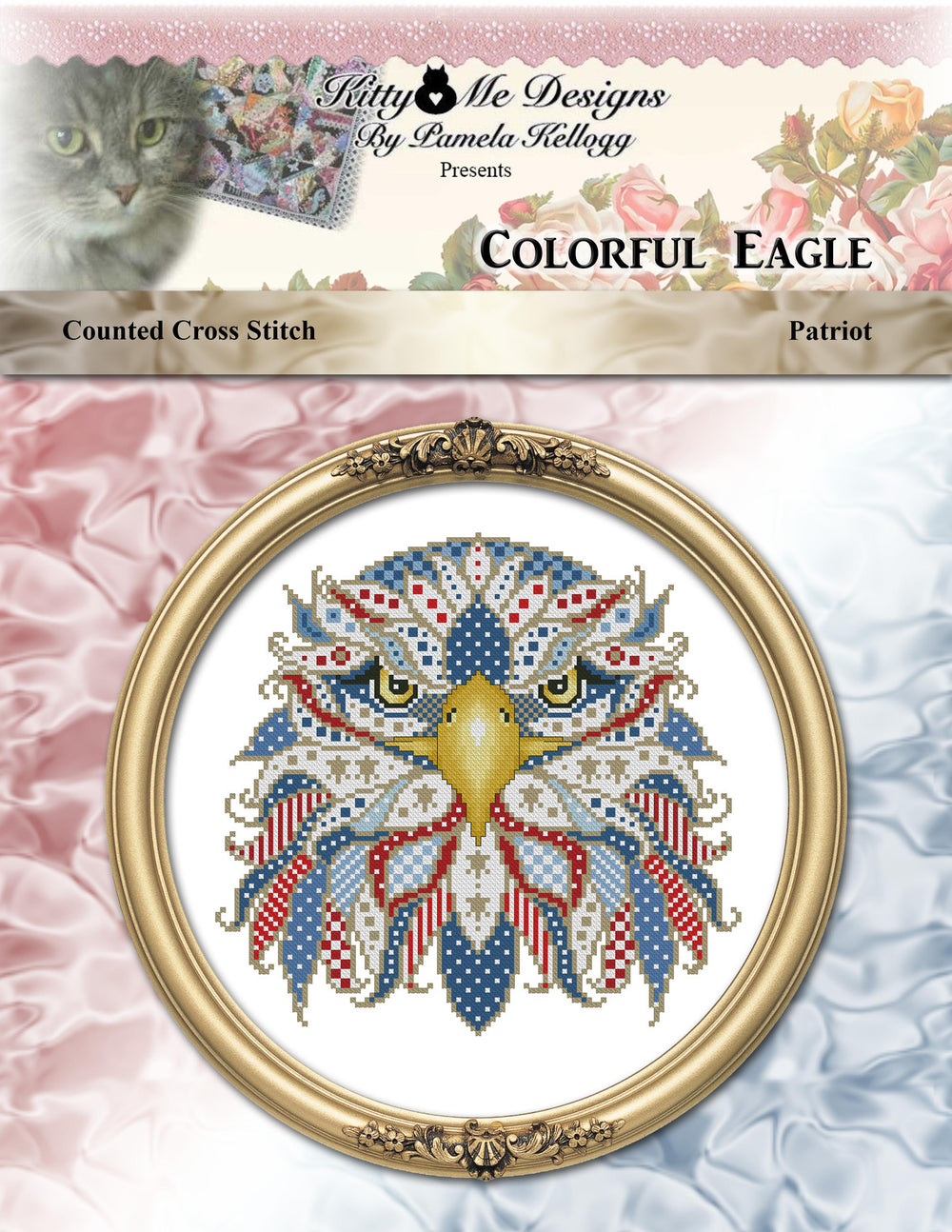 Colorful Eagle: Patriot by Kitty and Me Designs