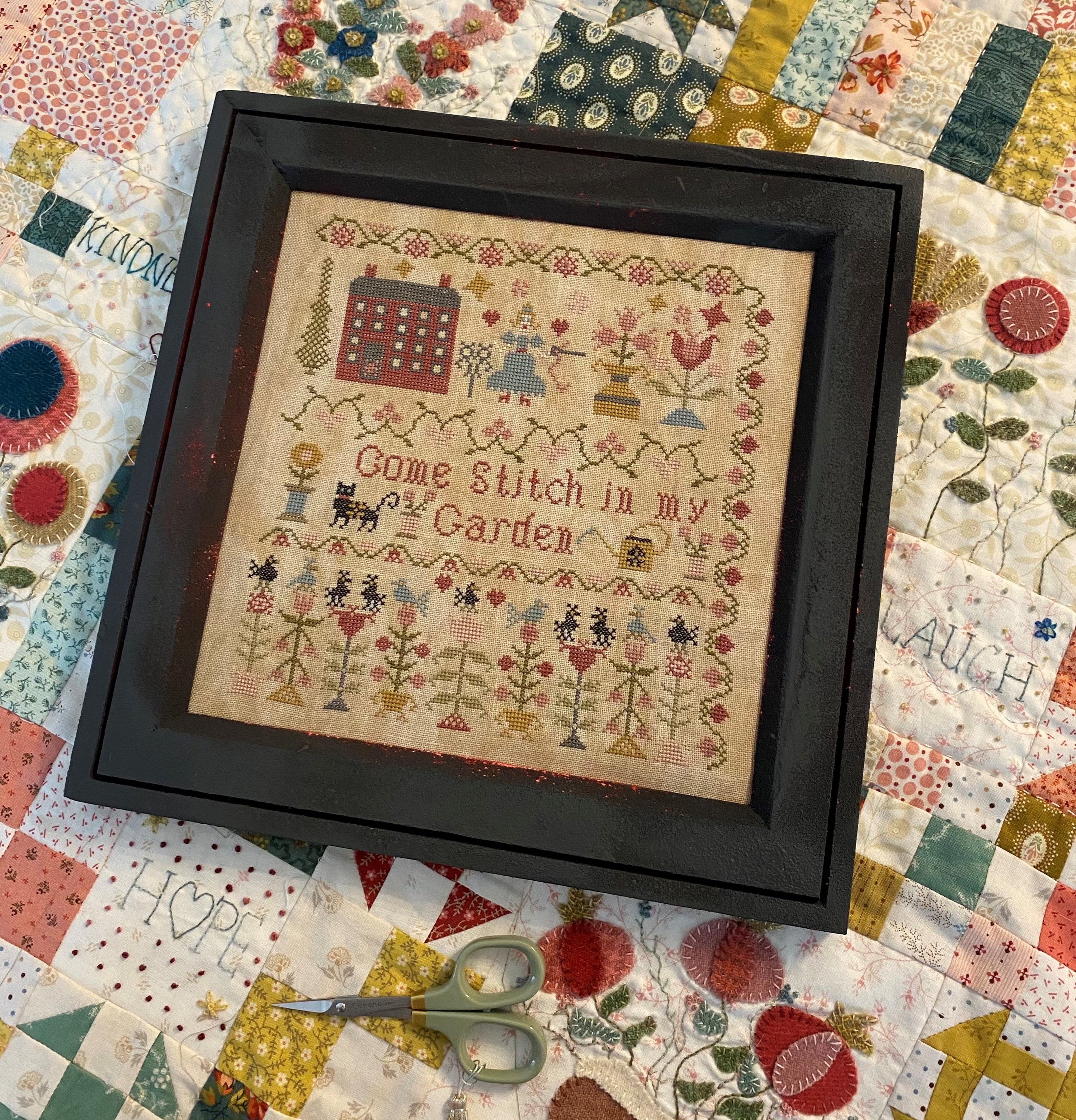 Come Stitch in my Garden by Pansy Patch Quilts and Stitchery