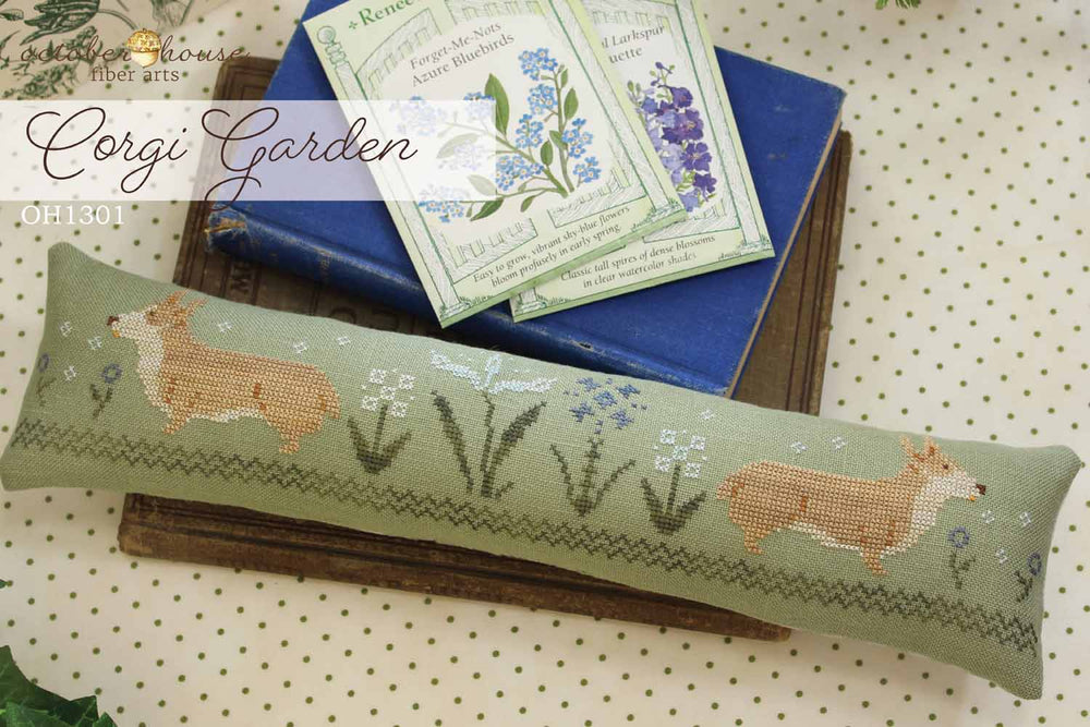 Corgi Garden - October House Fiber Arts - Preorder - BeStitchMe