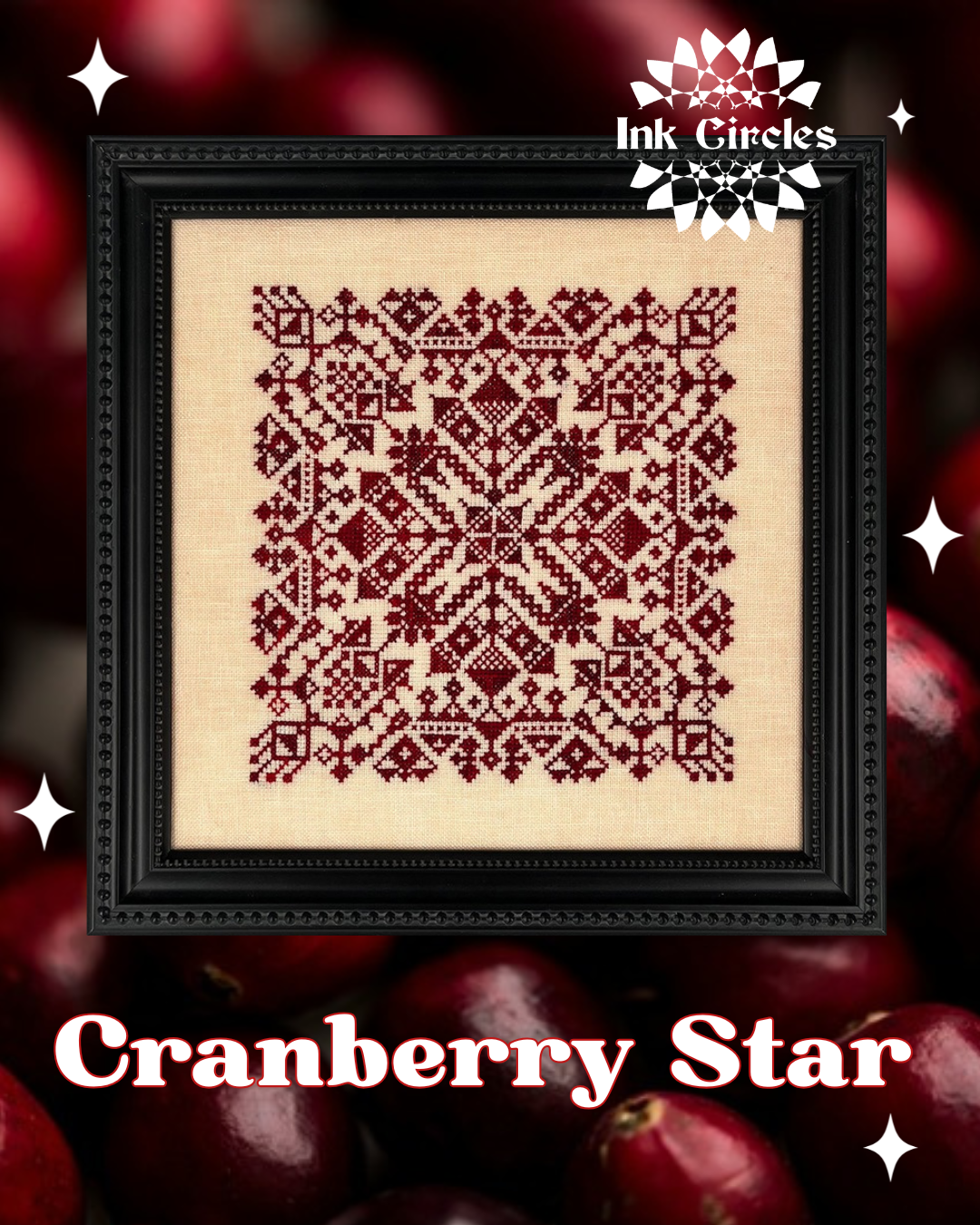 Cranberry Star  - Ink Circles - Preorder - BeStitchMe