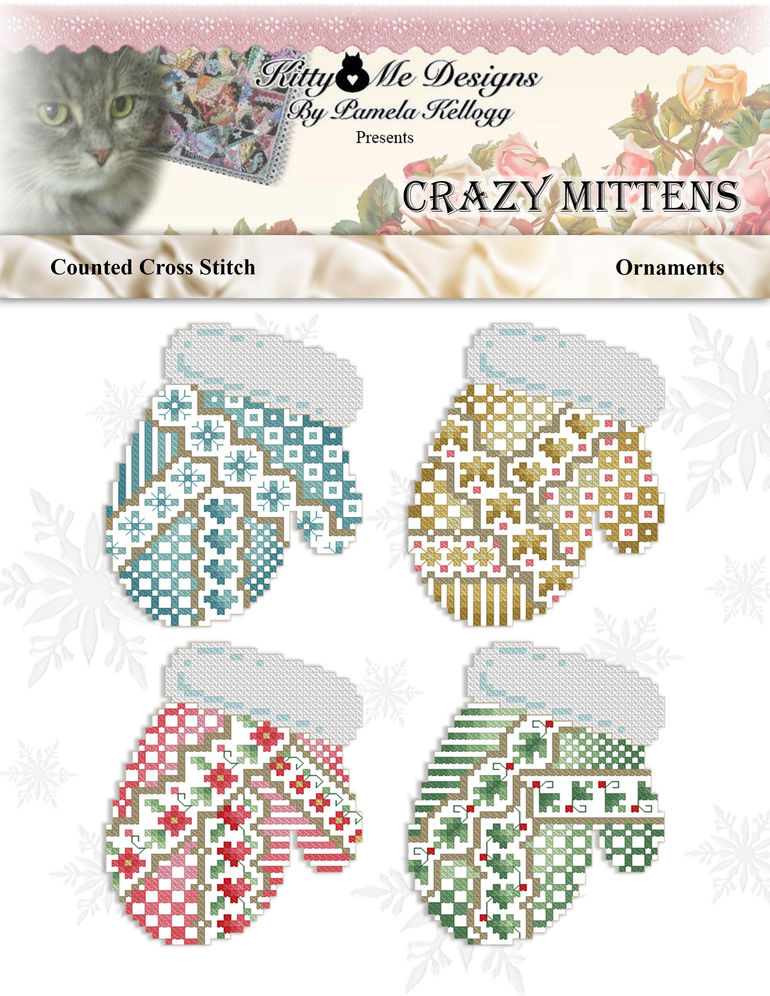 Crazy Mittens by Kitty and Me Designs