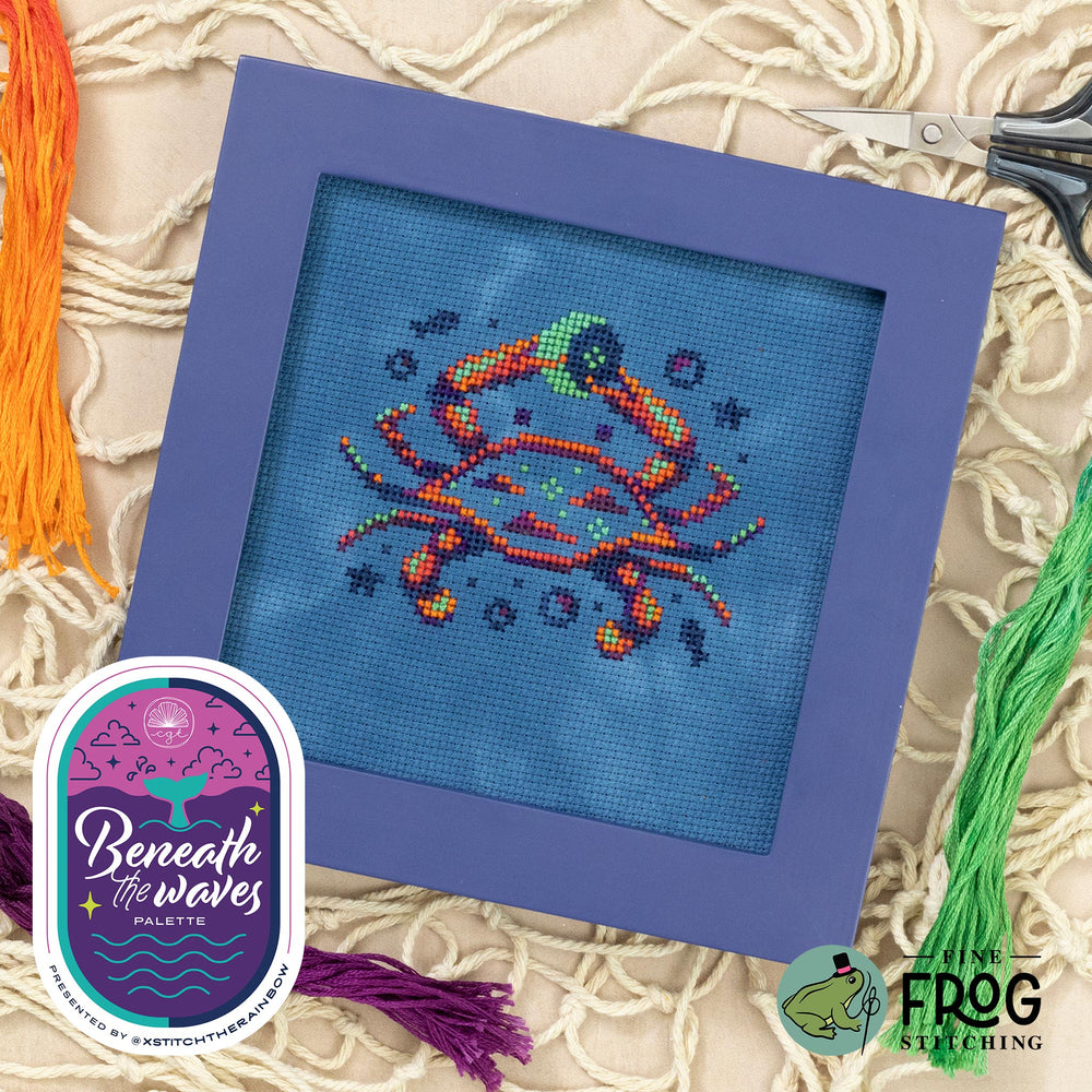 Crescent Crab - Fine Frog Stitching - Preorder - BeStitchMe