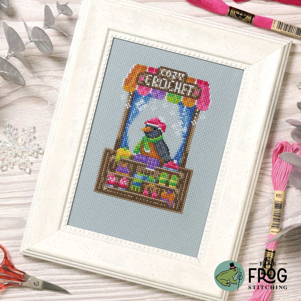 Crochet Shop Robin by Fine Frog Stitching - Preorder