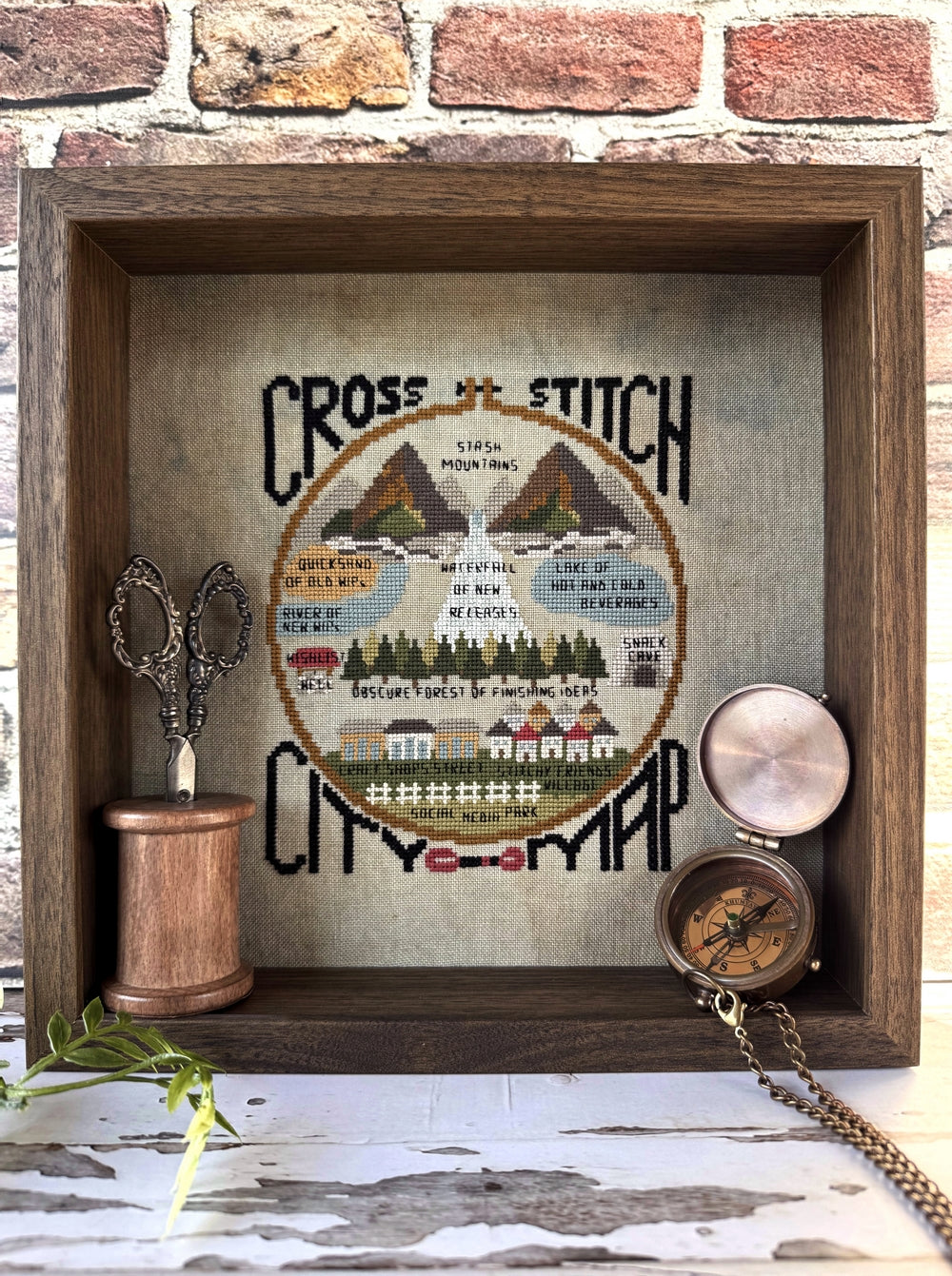 Cross Stitch City Map by Puntini Puntini