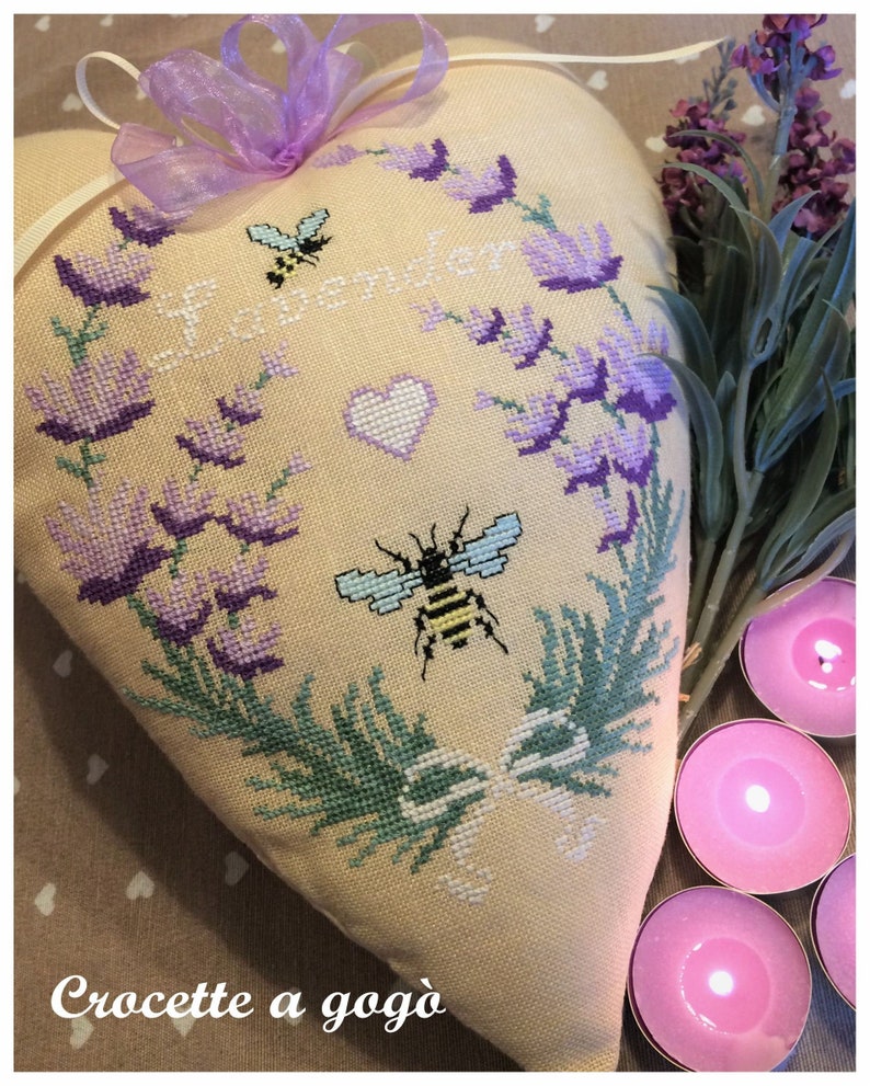 Cuor di lavanda by Crocette a gogo