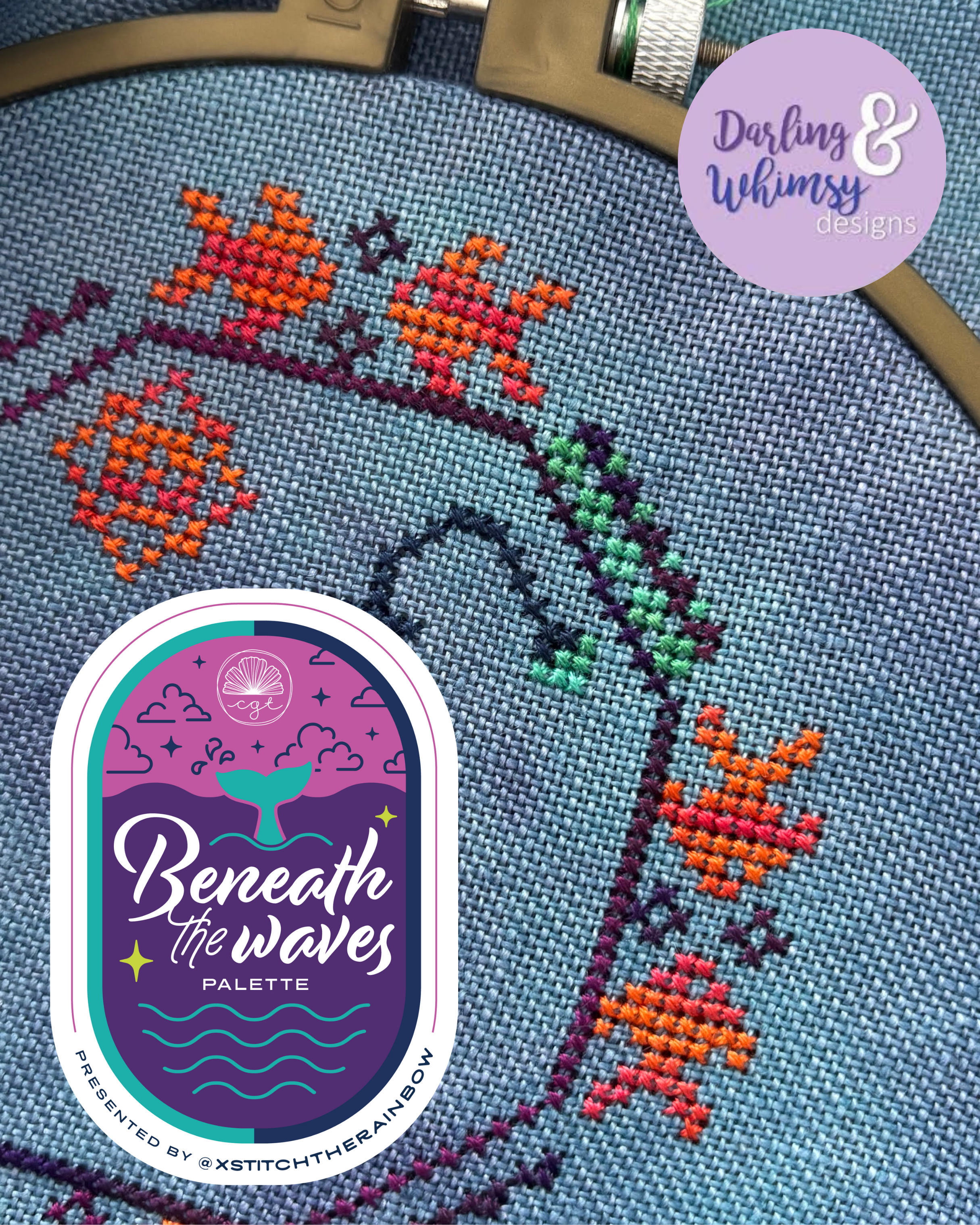 Quirky Quaker Anglerfish - Darling & Whimsy Designs - Preorder - BeStitchMe