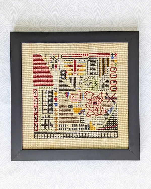 Data Portraits in Paris Deux by Shaded Stitchery - Preorder