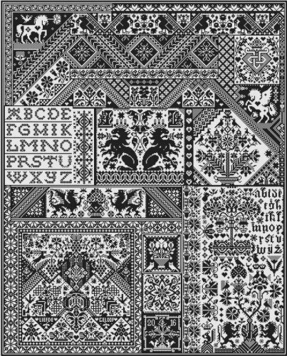 Death By Cross Stitch by Long Dog Samplers