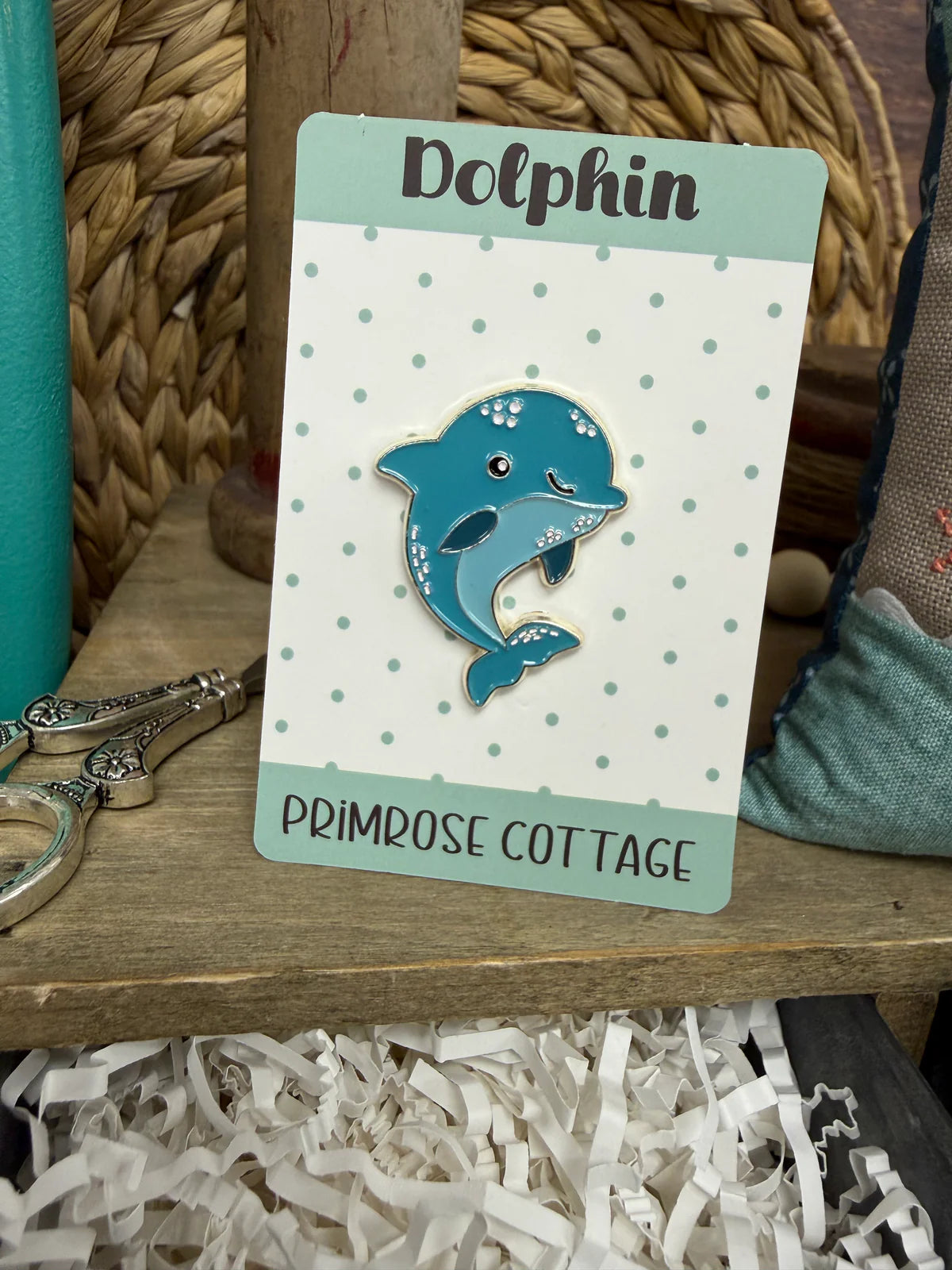 Dolphin Needleminder by Primrose Cottage