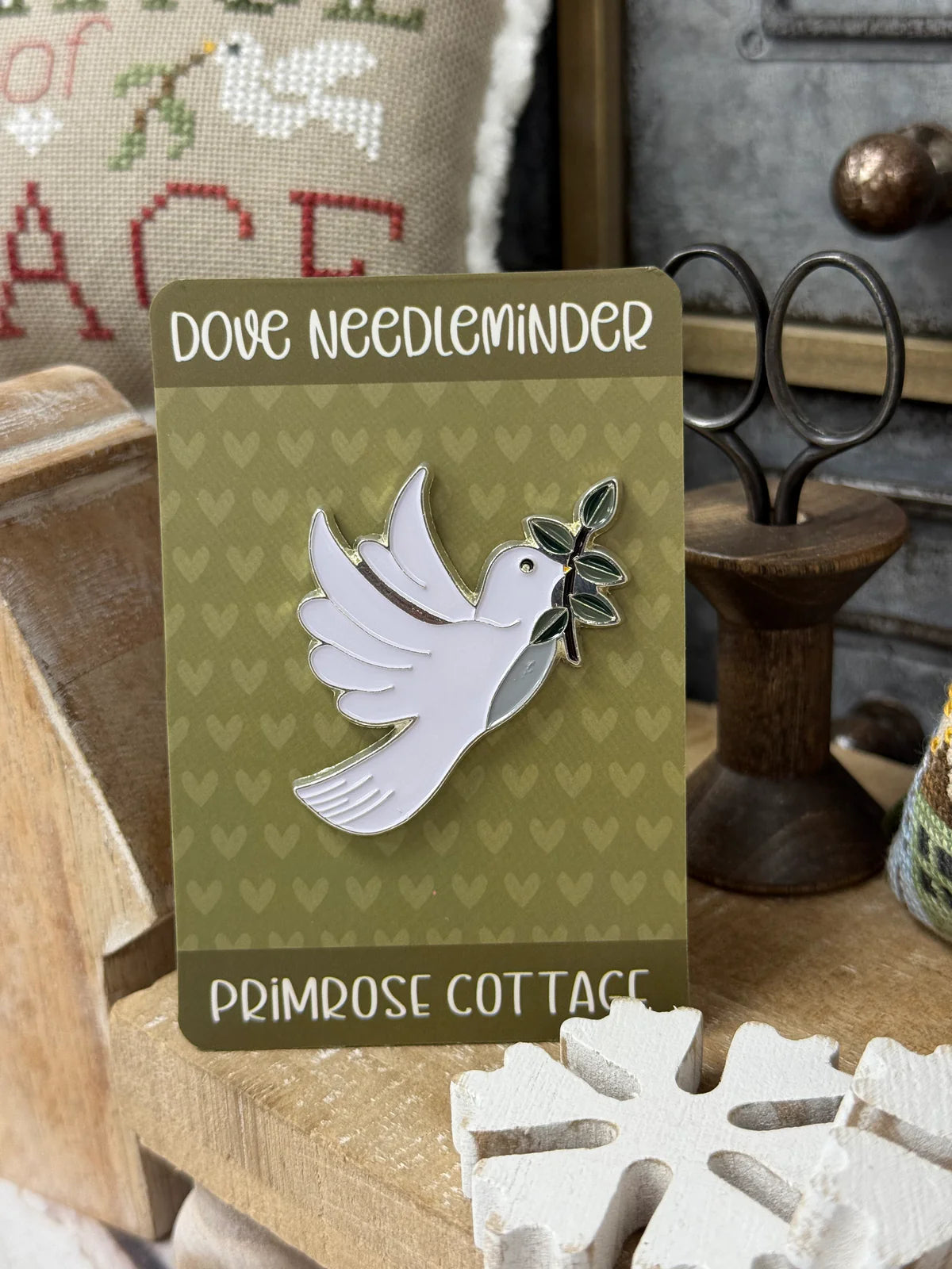 Dove Needleminder by Primrose Cottage