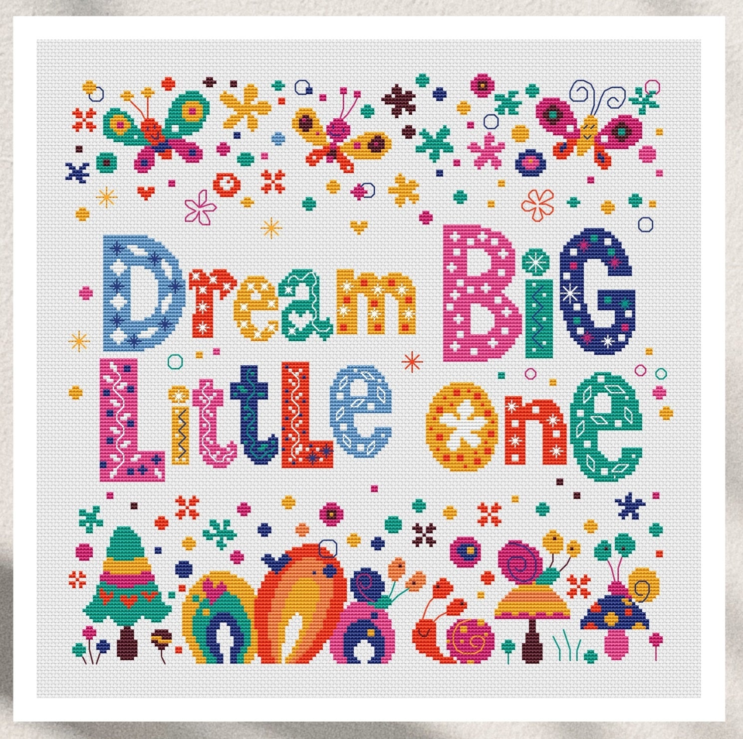 Dream Big Little One by Artmishka Cross Stitch