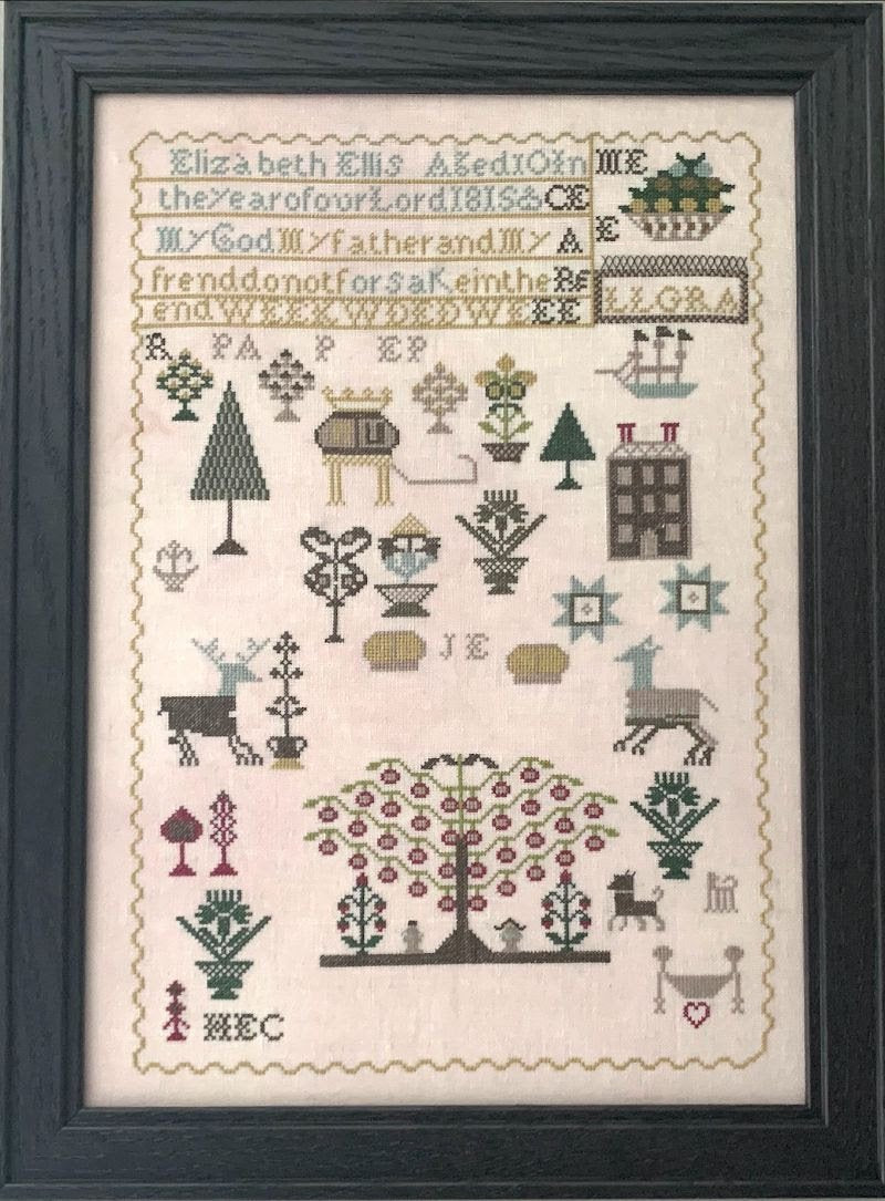 Elizabeth Ellis, Age 10, 1815 by Olde Willow Stitchery