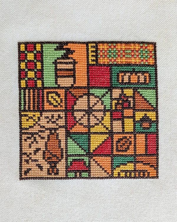 Fall Mosaic by Shaded Stitchery - Preorder