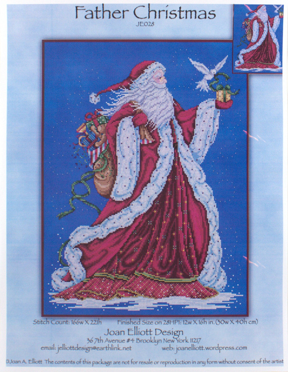 Father Christmas by Joan Elliott Designs