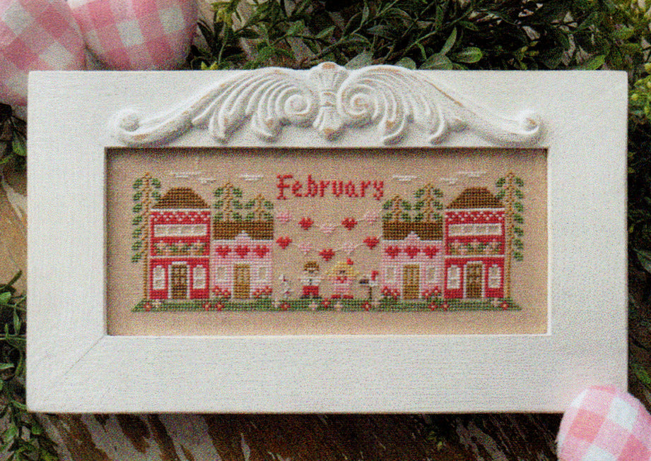 February Mini Village by Country Cottage Needleworks