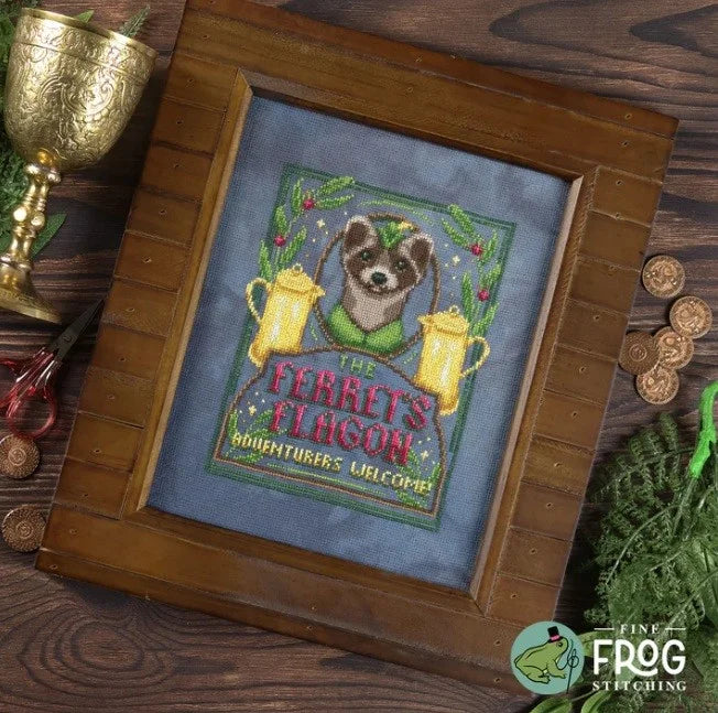 Ferret's Flagon by Fine Frog Stitching