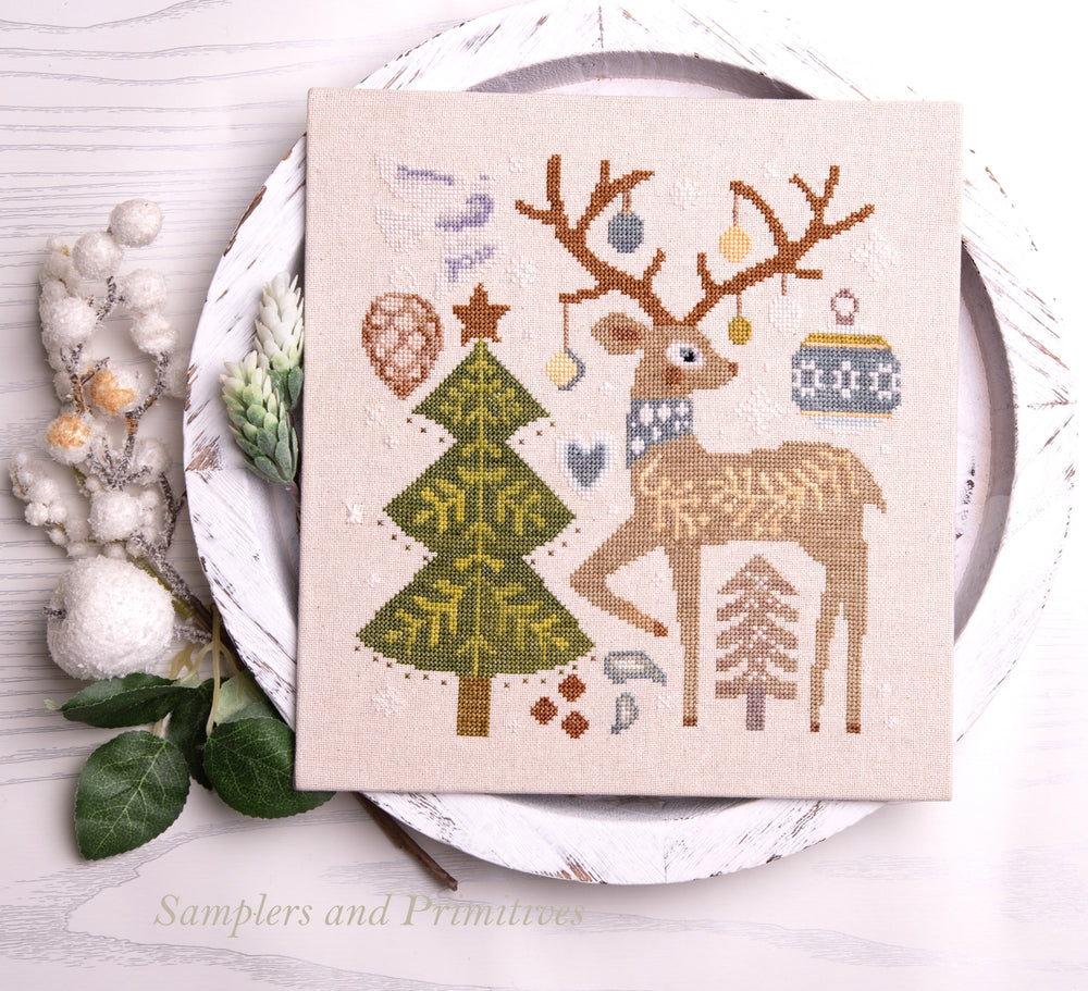 Festive Reindeer by Samplers and Primitives - Preorder
