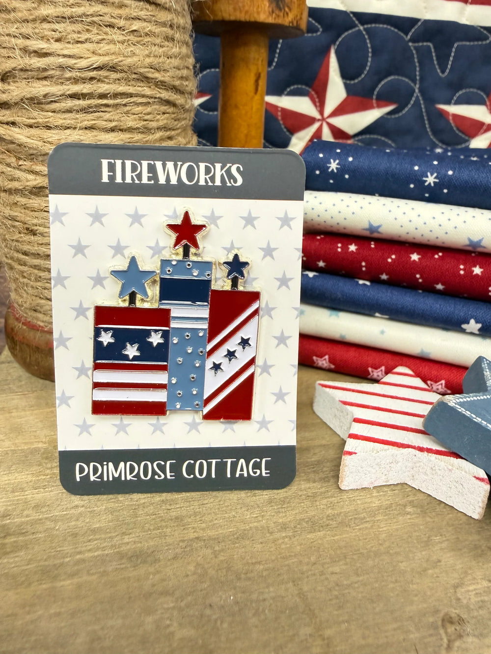 Fireworks Needle Minder by Primrose Cottage Stitches