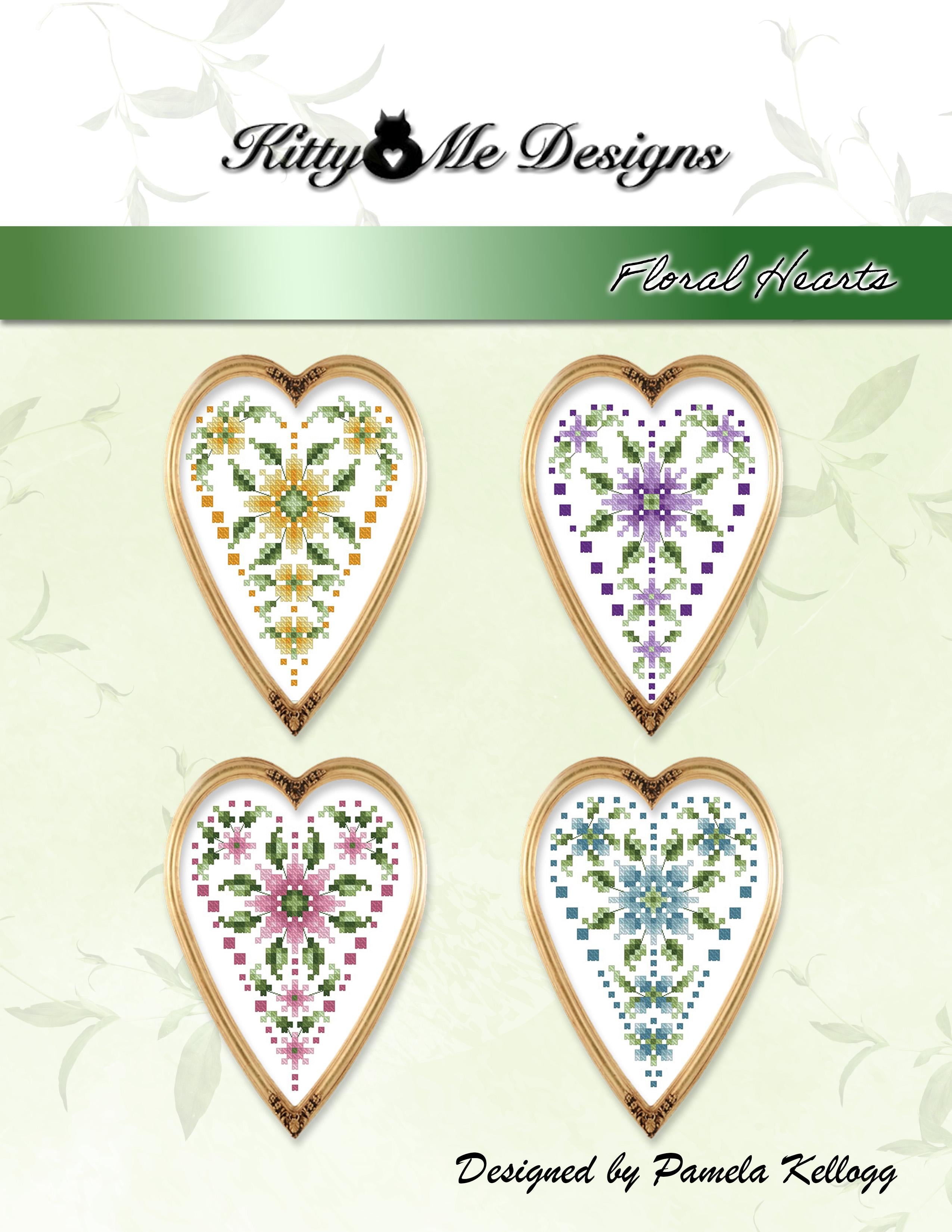 Floral Hearts by Kitty and Me Designs