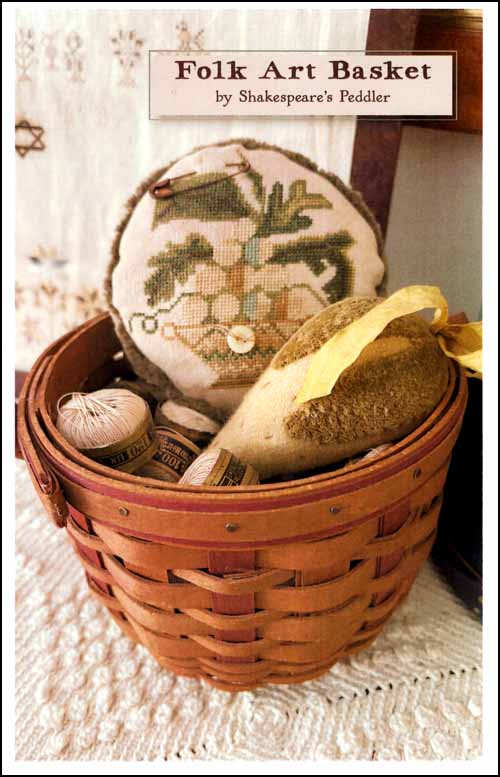 Folk Art Basket by Shakespeare's Peddler