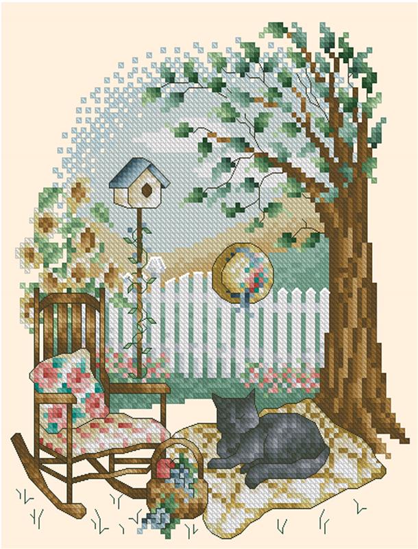 Four Seasons Cats  Summer Nap by Kitty and Me Designs