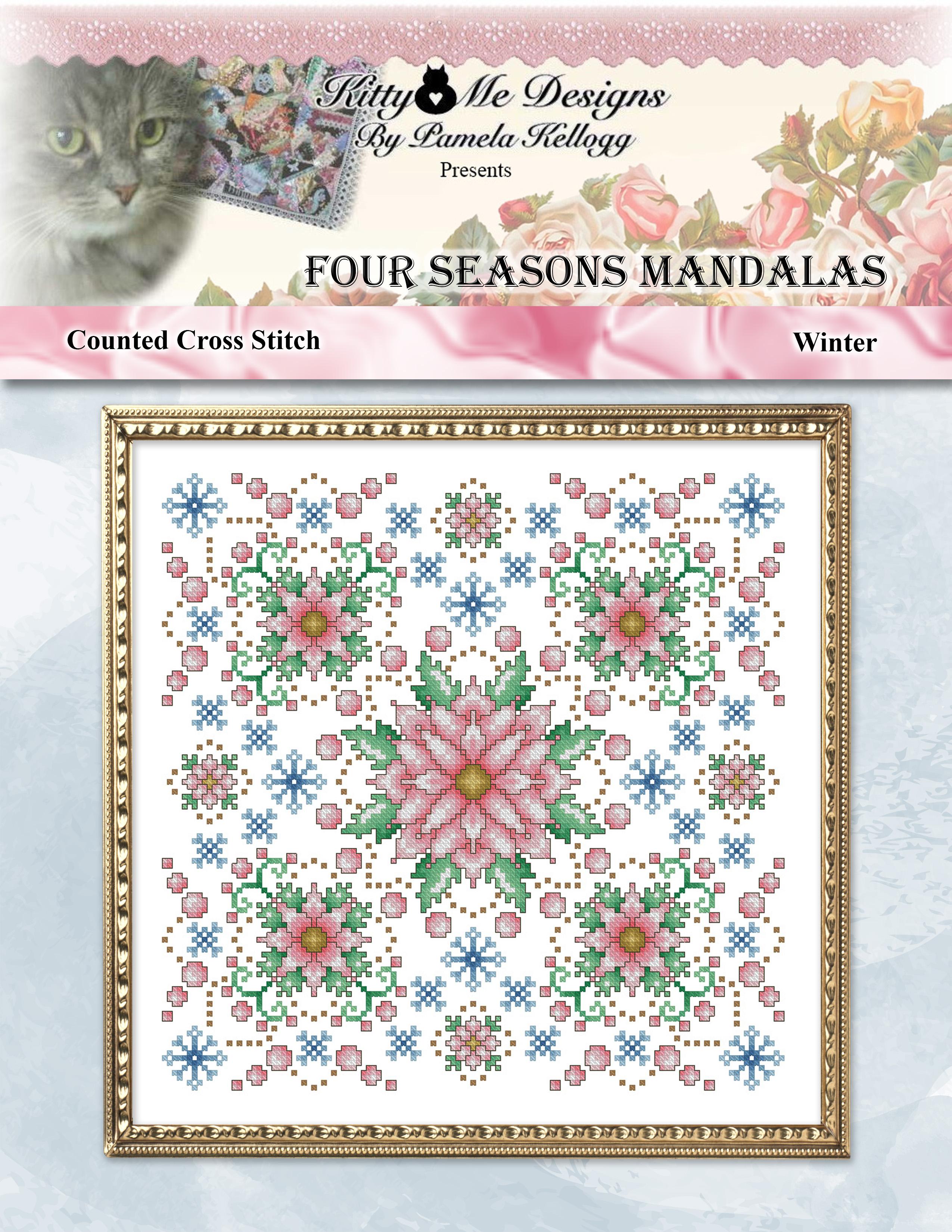 Four Seasons Mandalas: Winter by Kitty and Me Designs